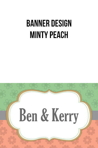 Banner Designs – Minty Peach